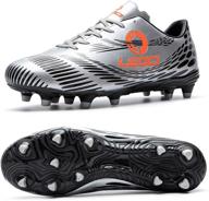 mfsh performance football boots: firm ground outdoor/indoor soccer cleats for men and women logo