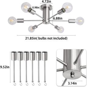 img 3 attached to Осветительный прибор для потолка MRHYSWD люстра люстры