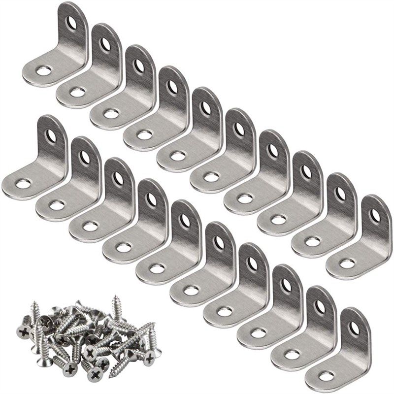 bracket brackets 25x25mm stainless furniture 로고