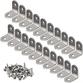 img 4 attached to Stainless Steel Bracket Brackets 25X25mm 🔩 for Furniture: Strong and Stylish Support Solution
