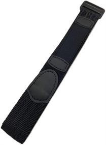 img 3 attached to Adjustable Length Black Nylon Watch Replacement Men's Watches and Watch Bands