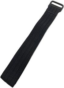 img 2 attached to Adjustable Length Black Nylon Watch Replacement Men's Watches and Watch Bands