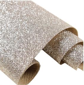 img 4 attached to 🍾 Champagne Glitter Wallpaper - Peel and Stick Roll for Sparkling Decor - Self-Adhesive Craft Fabric (17.4in x 16.4ft) - One Roll