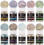 💫 sparkle and shine: opal glitter noddway chunky craft glitter 100g - 10 vibrant colors for crafts, slime, nail art & more! logo