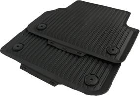 img 1 attached to AUDI W0061511041 All Weather Floor Mats Black