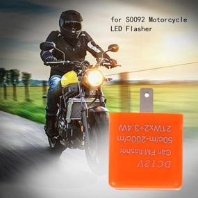 img 1 attached to 🏍️ YOKELLMUX Motorcycle LED Indicator Flasher Relay 2-Pin 12V Electronic, Adjustable Speed, 2-Pack (Orange)