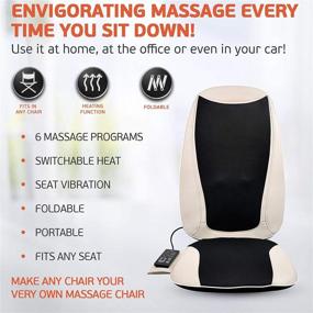 img 1 attached to Shiatsu Chair Massager Heat Vibration