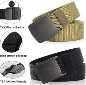 img 2 attached to Hoanan Tactical Casual 2Pack Black Coffee Type Men's Accessories for Belts