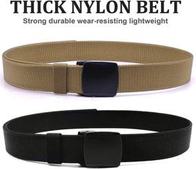 img 1 attached to Hoanan Tactical Casual 2Pack Black Coffee Type Men's Accessories for Belts