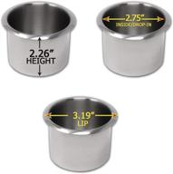 🍻 premium da vinci set of 10 stainless steel drop-in poker table cup holders - ideal for standard soda cans or beer bottles логотип