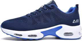 img 4 attached to 👟 PaSick Men's Air Running Shoes: Lightweight Knitting Sneakers for Tennis, Jogging, Gym & Fashion