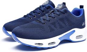 img 3 attached to 👟 PaSick Men's Air Running Shoes: Lightweight Knitting Sneakers for Tennis, Jogging, Gym & Fashion