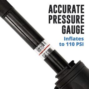 img 2 attached to Vibrelli Mini Bike Pump with Gauge - Presta & Schrader - High Pressure 110 PSI - Portable Bicycle Pump for Road, Mountain, BMX Bike Tires - Mounting Bracket Included