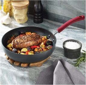 img 2 attached to 🍳 Набор посуды T-fal Ultimate Hard Anodized Nonstick Cookware - 12 предметов, красный | Можно мыть в посудомоечной машине и долговечное качество