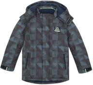 ❄️ stay warm and stylish with snow dreams quilted thicken outerwear for boys' jackets & coats logo