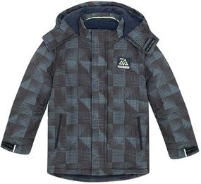 img 4 attached to ❄️ Stay Warm and Stylish with SNOW DREAMS Quilted Thicken Outerwear for Boys' Jackets & Coats