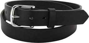 img 4 attached to 👔 Premium Men's Accessories: Black Leather Belt for Men