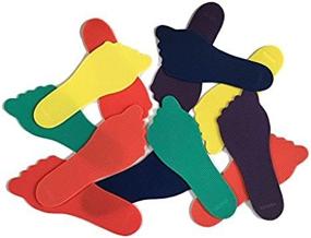 img 2 attached to 👣 Playscene Feet Markers (Set of 6 Pairs) - Assorted Colors for Easy Identification and Tracking