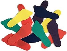 img 1 attached to 👣 Playscene Feet Markers (Set of 6 Pairs) - Assorted Colors for Easy Identification and Tracking