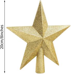 img 3 attached to 🌟 URATOT Glittered Christmas Star Tree Topper: Shatterproof Ornament for Holiday Tree Decoration