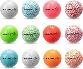 img 3 attached to 🏌️ Enhance Your Golfing Experience with KAEDE Fly Golf 2-Piece Mixed Colored Distance Golf Balls in 12 Vibrant Colors (One Dozen)