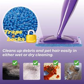 img 2 attached to Microfiber Cleaning Hard Floor Reusable Washable