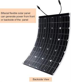 img 3 attached to 🌞 Winnewsun Bifacial Flexible Solar Panel 100W: High Efficiency & New Generation Solar Technology
