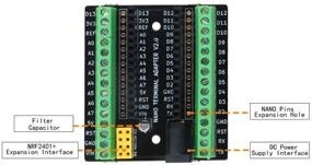 img 2 attached to 🔌 Расширительная плата Emakefun для терминала Arduino Nano V3.0 AVR ATMEGA328P с расширительным интерфейсом NRF2401+ и интерфейсом постоянного тока (Пакет из 5 штук)