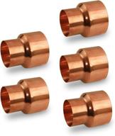 🔗 supply giant sweat copper coupling fittings, reducing size 1/2 x 3/8 inch with rolled tube logo