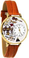 whimsical watches unisex g0510007 leather logo