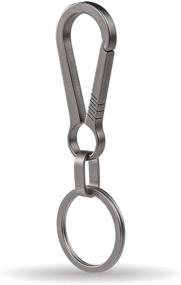img 4 attached to Titanium Carabiner Clip Hook，Titanium Keychain，Gift