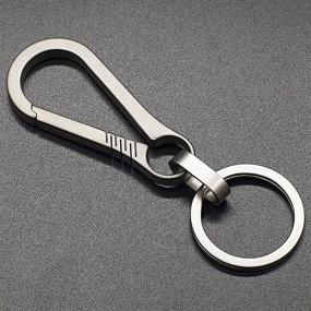 img 2 attached to Titanium Carabiner Clip Hook，Titanium Keychain，Gift