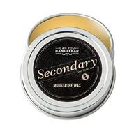 🕶️ premium all-natural moustache wax for men: strong hold secondary wax in 1 oz. stainless steel tin logo
