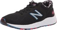 👟 new balance girls' running shoes in aluminum lemonade logo