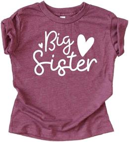 img 2 attached to Cursive Burgundy Girls' Clothing in Tops, Tees & Blouses by Olive Loves Apple