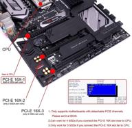 🔌 cablecc 4x nvme m.2 ahci to pci-e express 3.0 gen3 x16 raid card with fan for vroc and raid0 hyper adapter logo