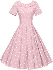 img 4 attached to GownTown Womens Vintage Dresses Hepburn Women's Clothing and Dresses