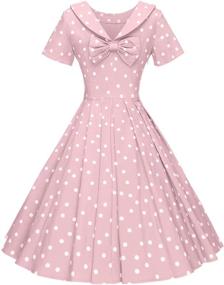 img 3 attached to GownTown Womens Vintage Dresses Hepburn Women's Clothing and Dresses