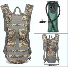 img 3 attached to G4Free Military Tactical Hydration Pack Water Backpack: Upgraded 3L Bladder for Ultimate Hiking, Running, and Cycling Experience