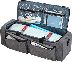 img 3 attached to HOMEST Carrying Case for Cricut Explore Air 2, Cricut Maker, Silhouette CAMEO3 - Grey (Patented Design)