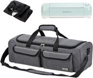 homest carrying case for cricut explore air 2, cricut maker, silhouette cameo3 - grey (patented design) logo