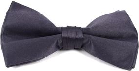 img 1 attached to 👔 Style and Convenience Combined: Young Orange Pre Tied Adjustable Length Boys' Bow Ties