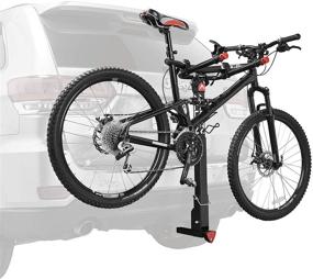 img 3 attached to 🚲 Allen Sports 2-Bike Hitch Racks: Универсальное решение для задних держателей на фаркоп на 1 1/4 дюйма и 2 дюйма.