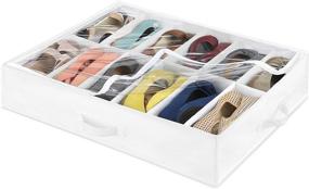 img 2 attached to 👞 Whitmor Underbed Shoe Bag: Organize and Store Shoes Conveniently with Clear Top Design