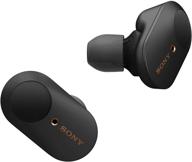 🎧 sony wf-1000xm3 noise canceling true wireless earbuds with alexa voice control and mic for phone calls, black - leading industry headset/headphones logo