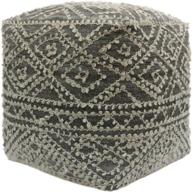 sylvia cube pouf boho viscose logo