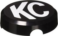 🌑 kc hilites 5105 6-inch round black plastic light cover featuring white kc logo - single cover logo