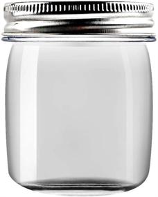 img 3 attached to novelinks 8oz Clear Plastic Jars with Screw On Lids - Refillable Round Slime Storage Containers (16 Pack)