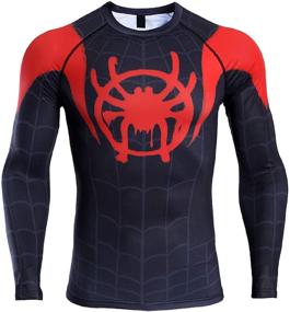 img 4 attached to 🕷️ Ultimate Performance: Raglan Spiderman Printed Compression X Large - Unleash Your Inner Superhero!