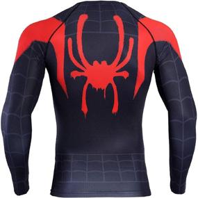 img 1 attached to 🕷️ Ultimate Performance: Raglan Spiderman Printed Compression X Large - Unleash Your Inner Superhero!